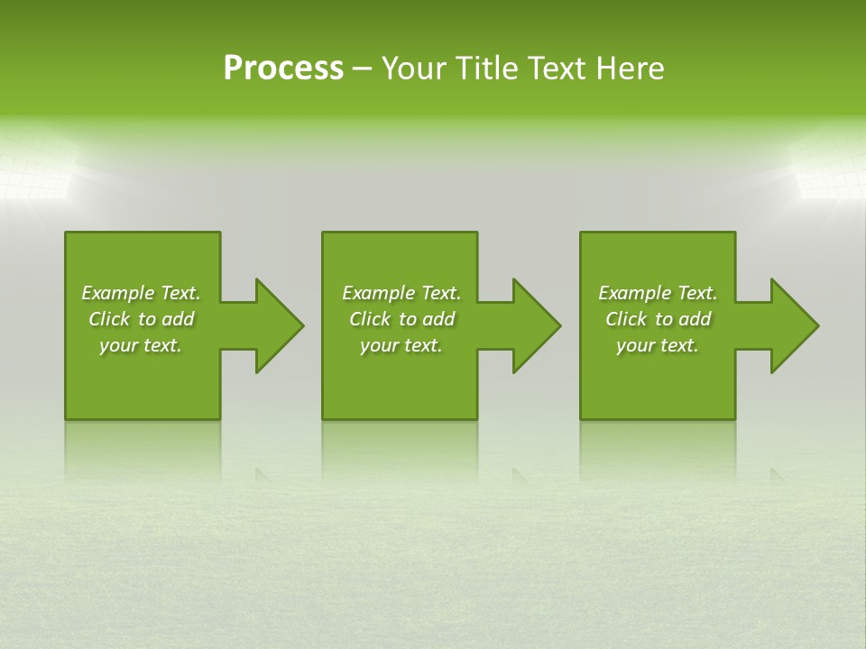 Field Soccer Stadium Background PowerPoint Template
