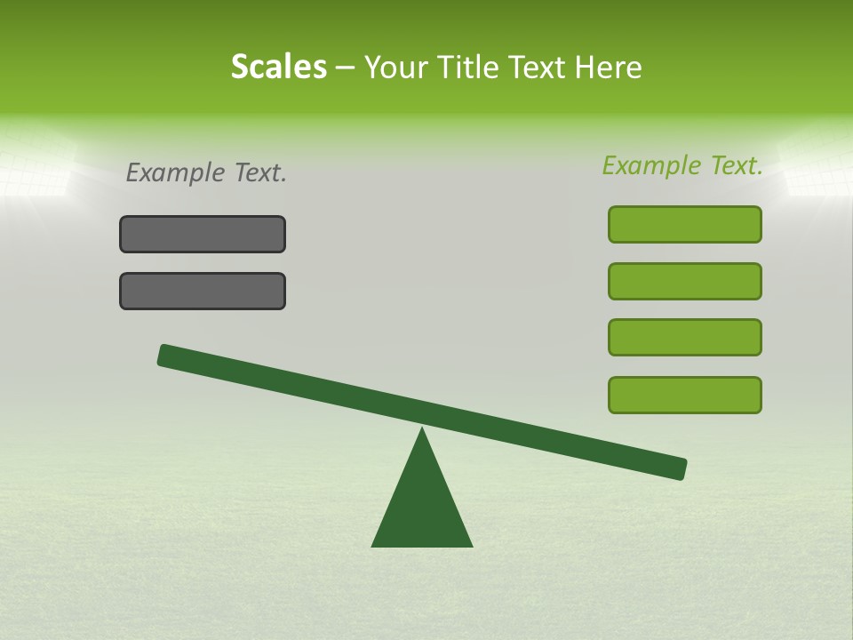 Field Soccer Stadium Background PowerPoint Template