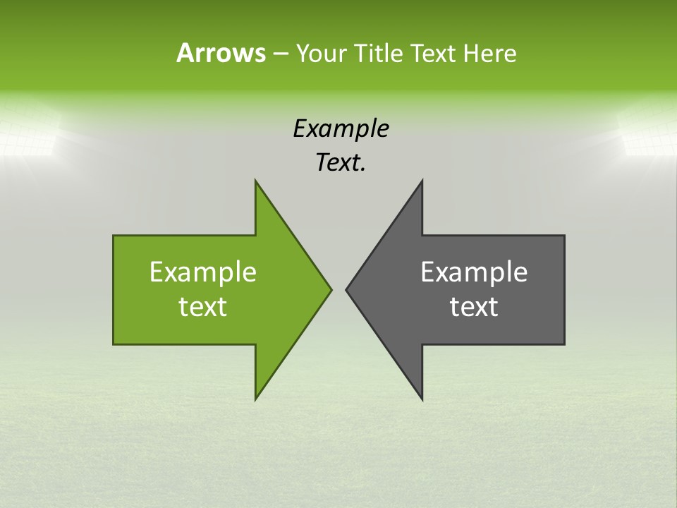 Field Soccer Stadium Background PowerPoint Template