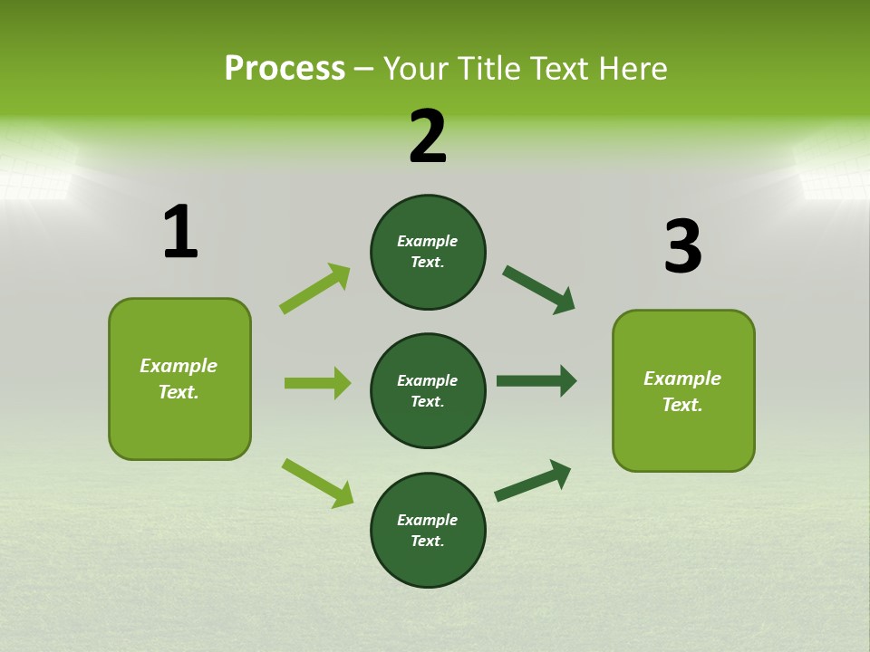 Field Soccer Stadium Background PowerPoint Template