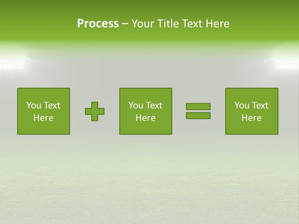 Field Soccer Stadium Background PowerPoint Template