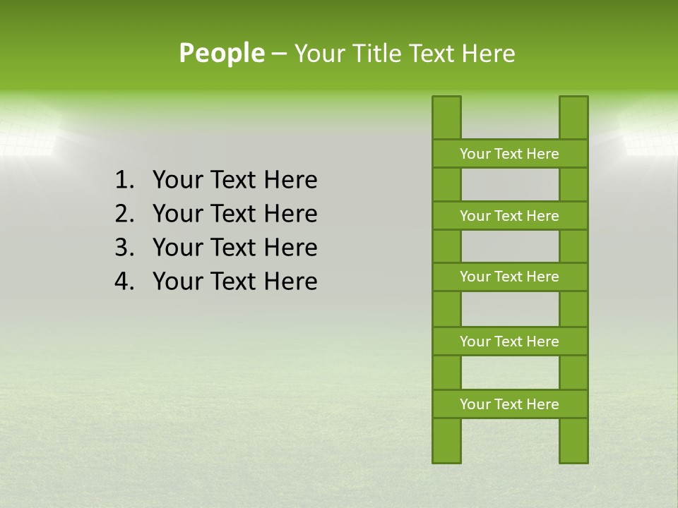 Field Soccer Stadium Background PowerPoint Template