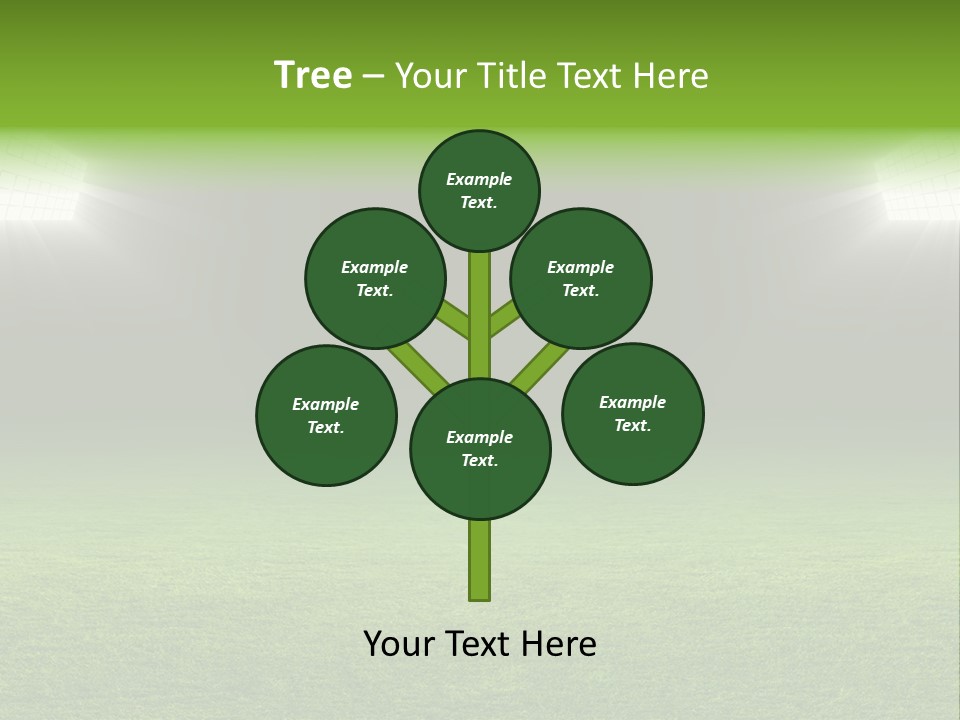 Field Soccer Stadium Background PowerPoint Template