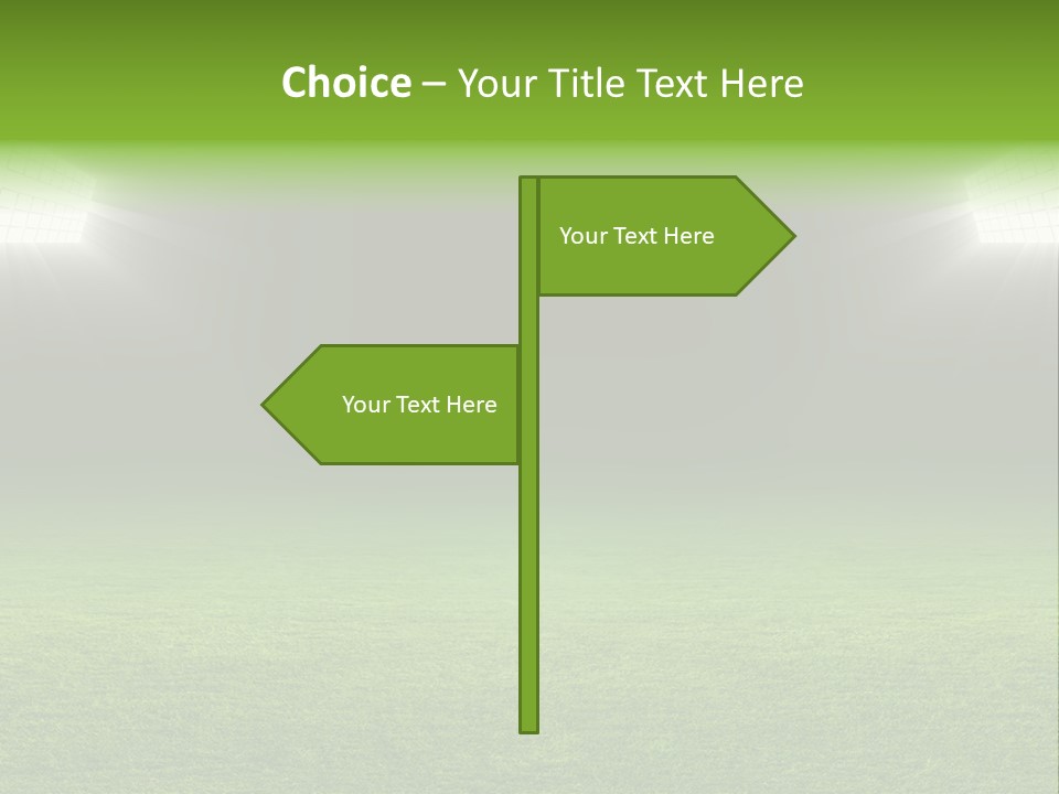 Field Soccer Stadium Background PowerPoint Template