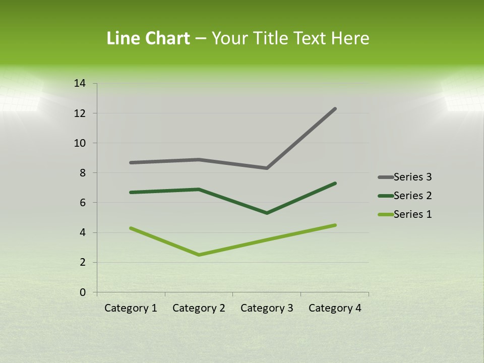 Field Soccer Stadium Background PowerPoint Template