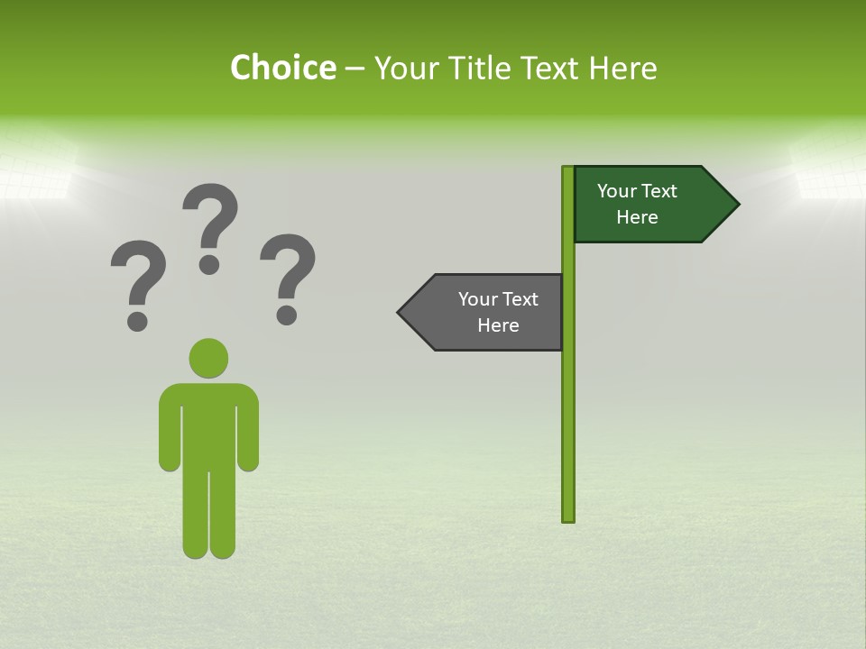 Field Soccer Stadium Background PowerPoint Template