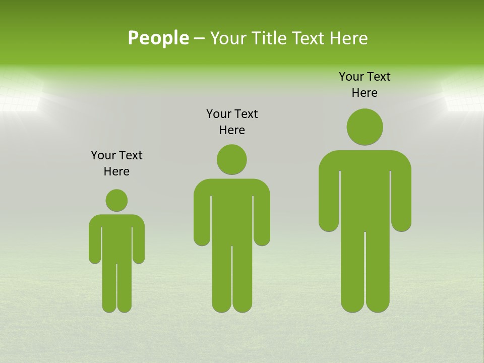 Field Soccer Stadium Background PowerPoint Template