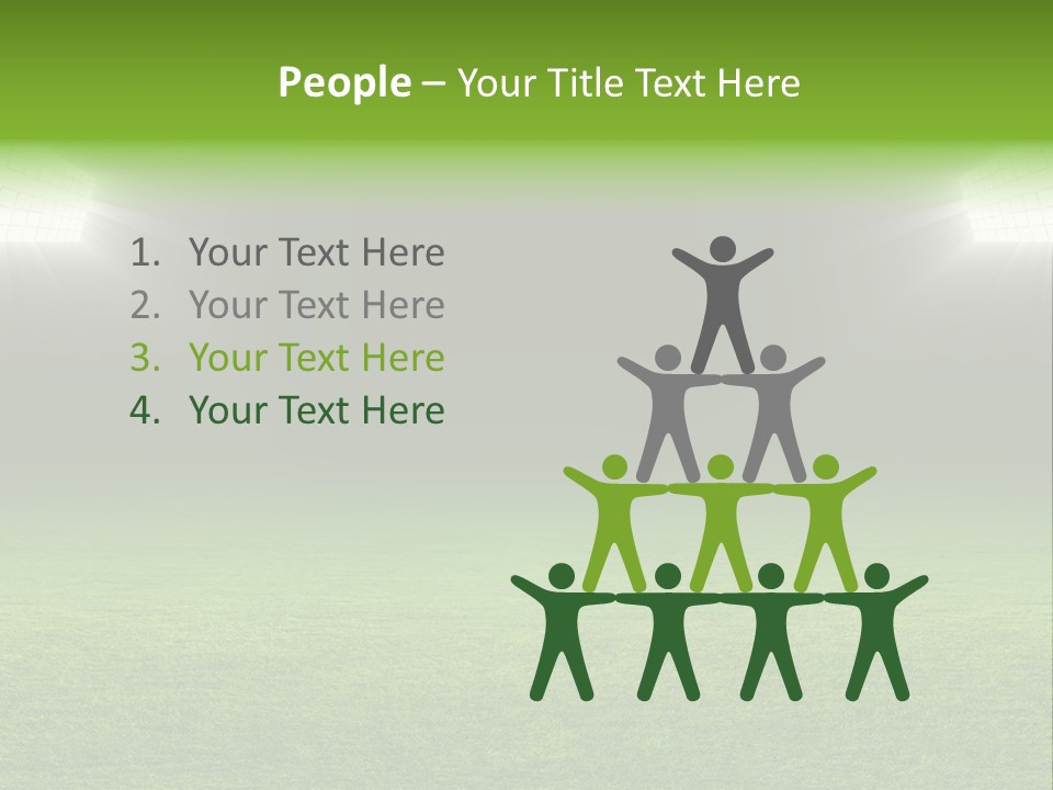 Field Soccer Stadium Background PowerPoint Template