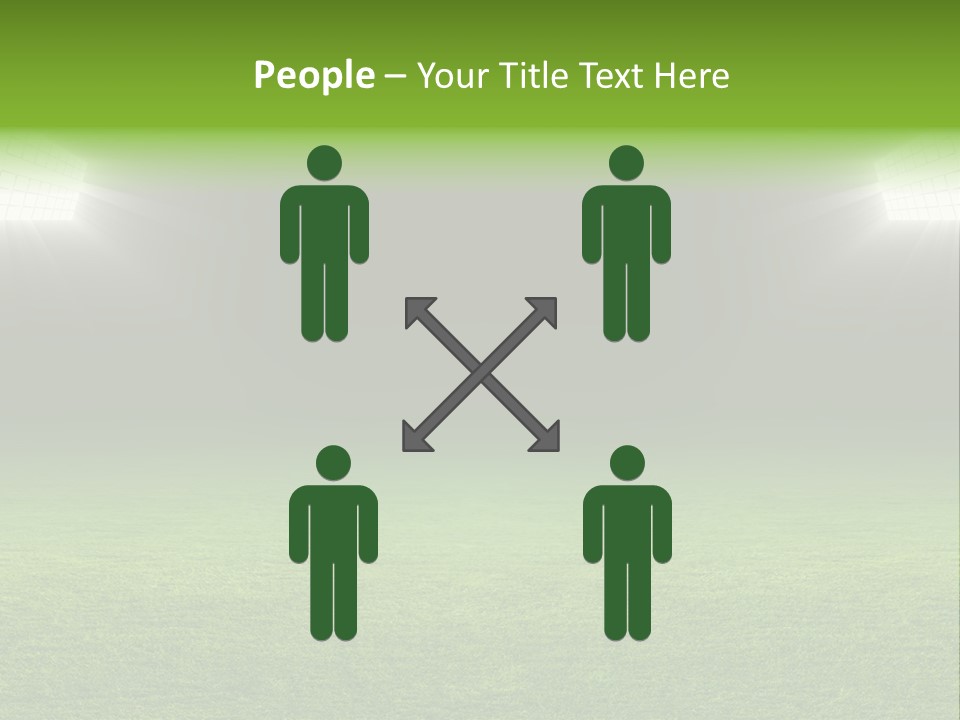 Field Soccer Stadium Background PowerPoint Template