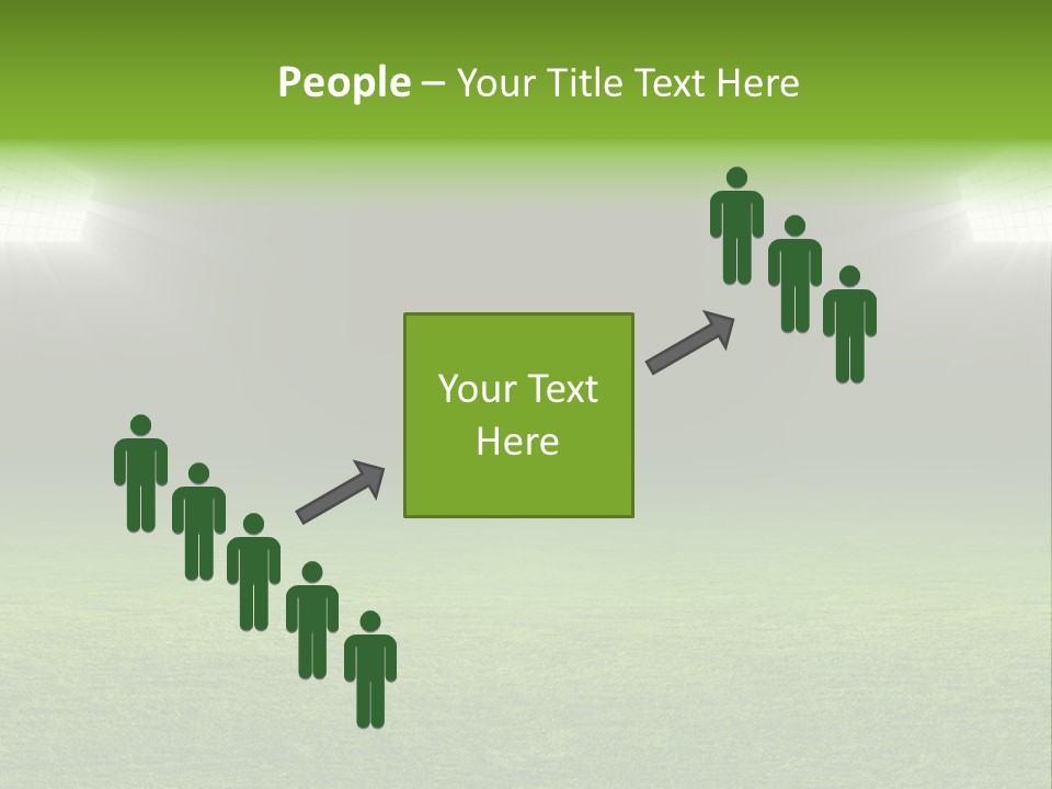 Field Soccer Stadium Background PowerPoint Template