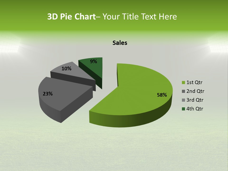 Field Soccer Stadium Background PowerPoint Template