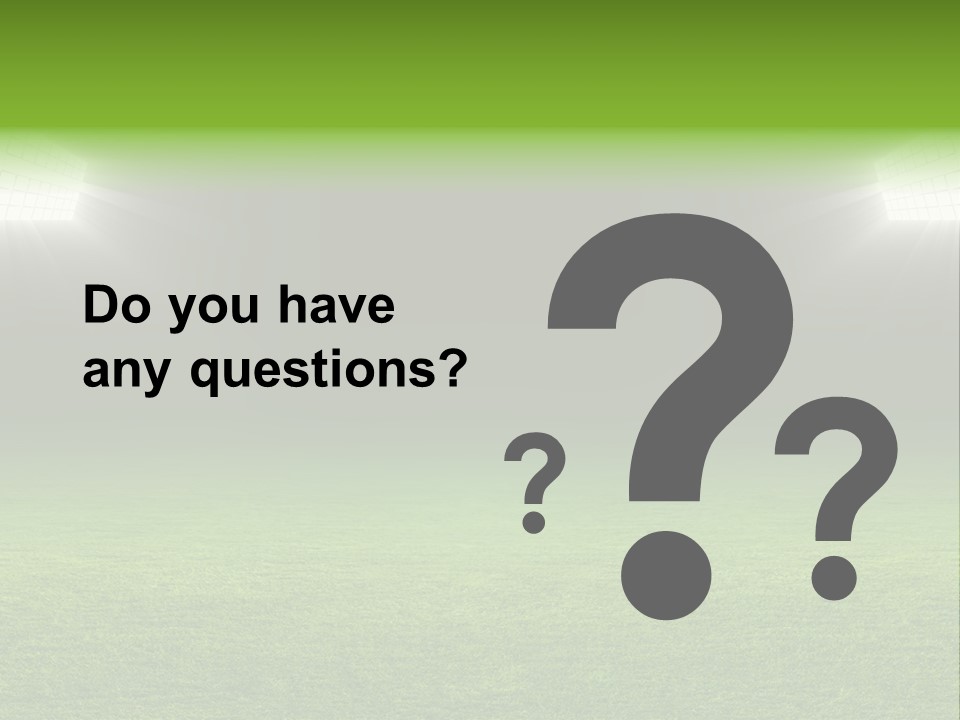 Field Soccer Stadium Background PowerPoint Template