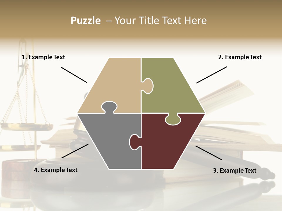 Judgement Symbol White PowerPoint Template