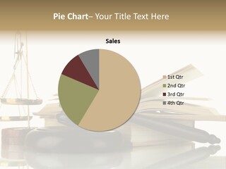 Judgement Symbol White PowerPoint Template