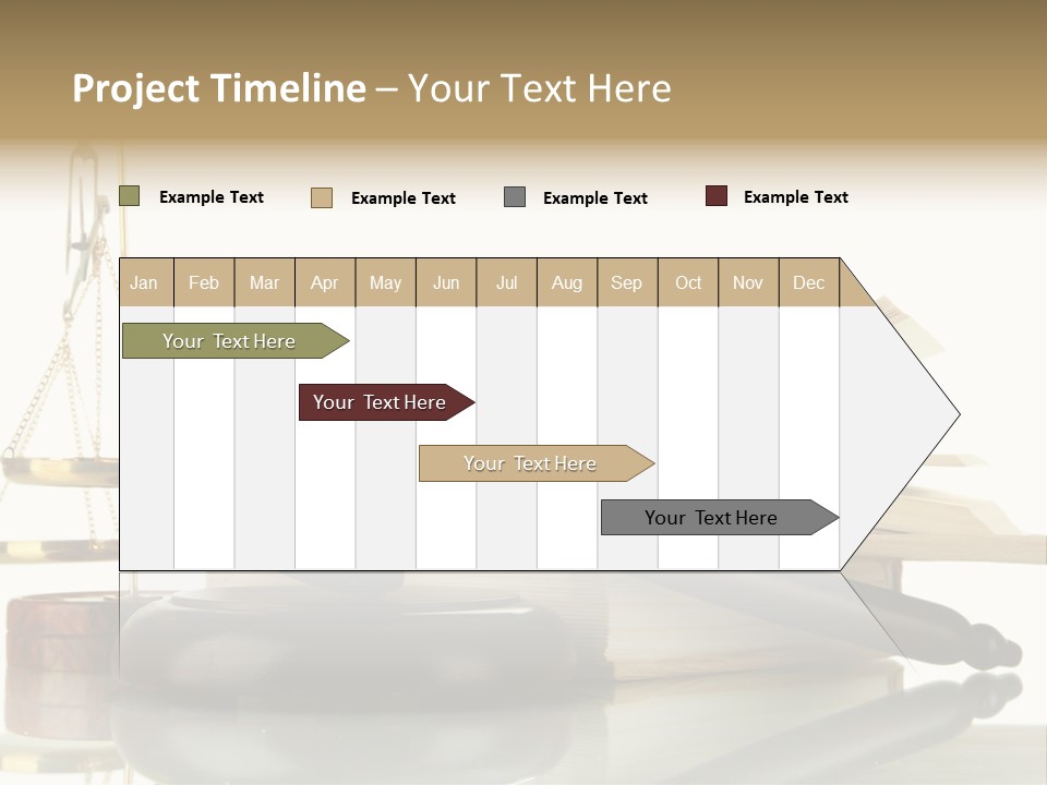 Judgement Symbol White PowerPoint Template