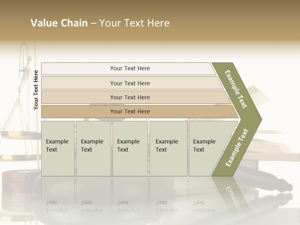 Judgement Symbol White PowerPoint Template