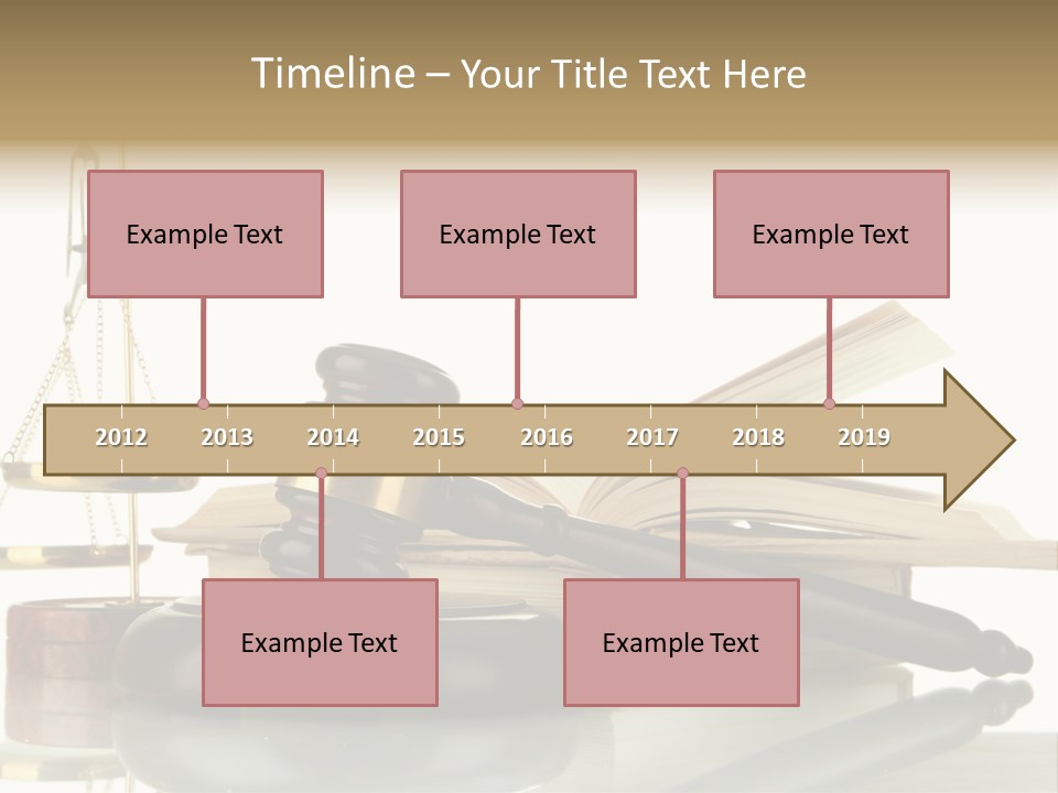 Judgement Symbol White PowerPoint Template