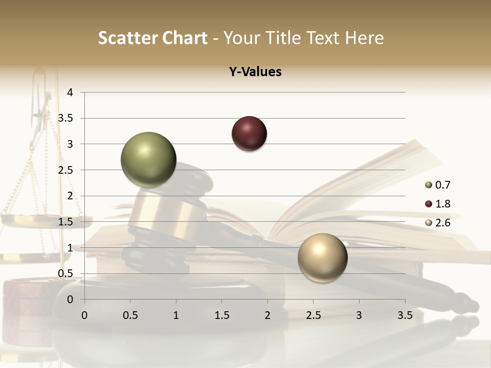 Judgement Symbol White PowerPoint Template