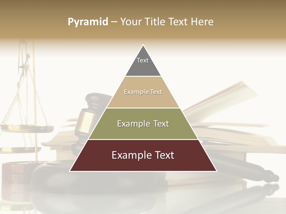 Judgement Symbol White PowerPoint Template