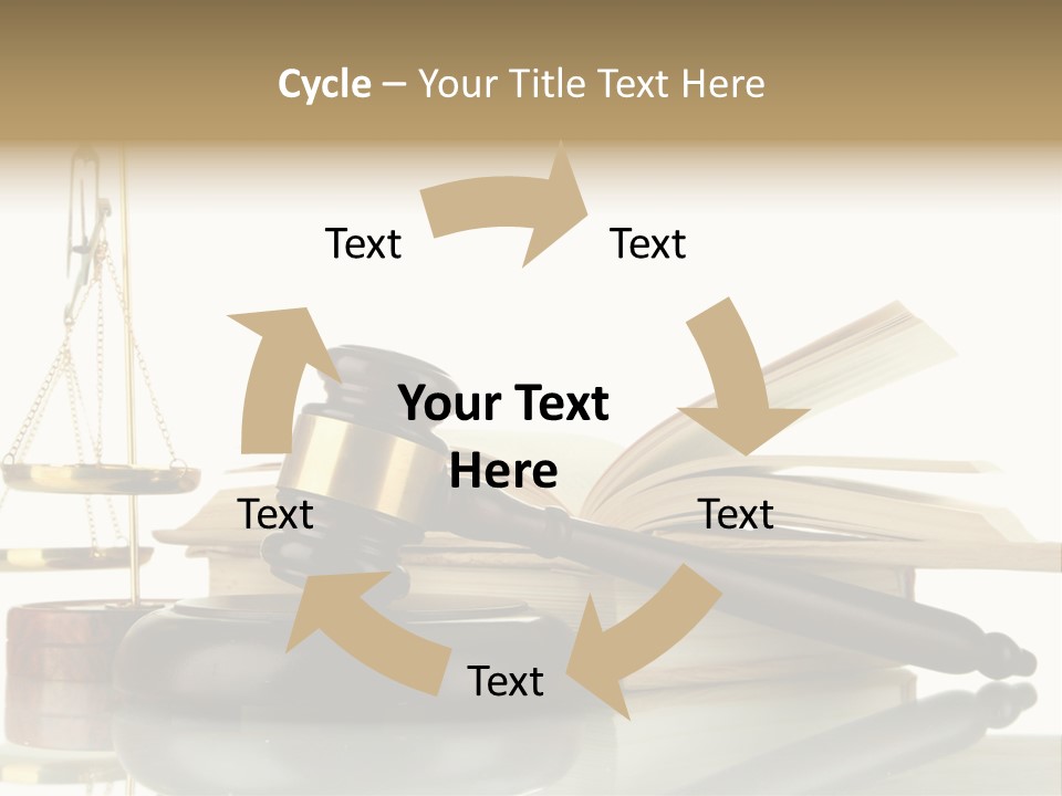 Judgement Symbol White PowerPoint Template
