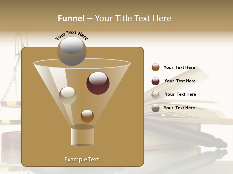 Judgement Symbol White PowerPoint Template