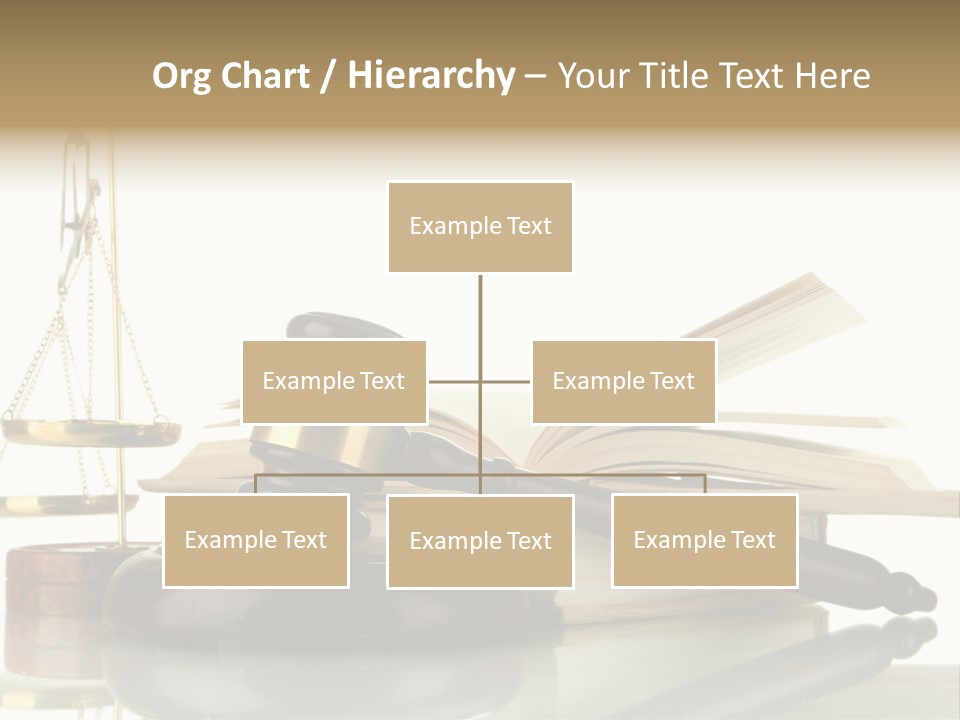 Judgement Symbol White PowerPoint Template