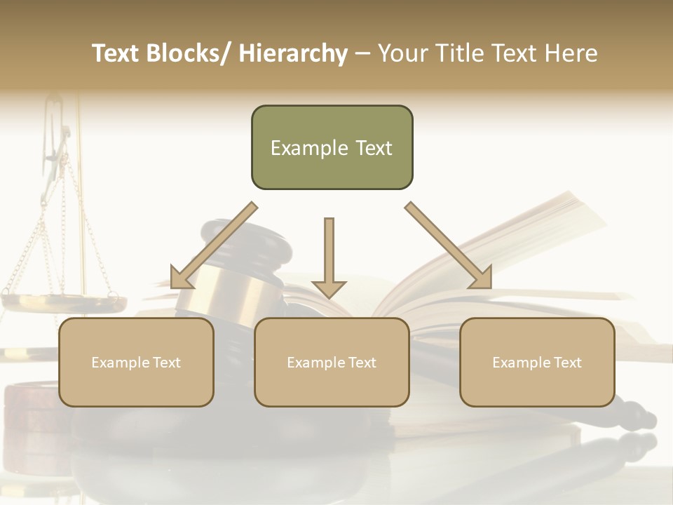 Judgement Symbol White PowerPoint Template