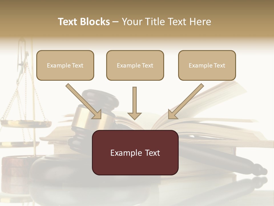 Judgement Symbol White PowerPoint Template