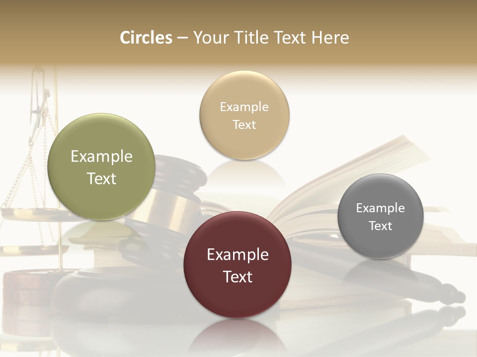 Judgement Symbol White PowerPoint Template