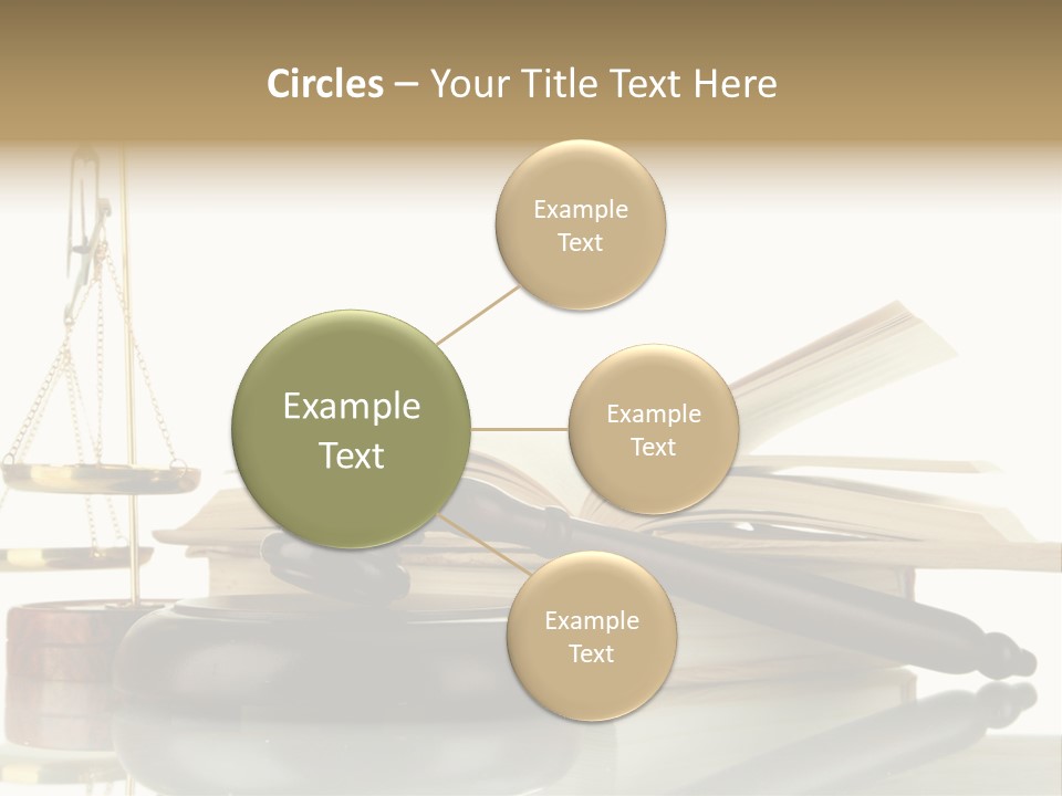 Judgement Symbol White PowerPoint Template