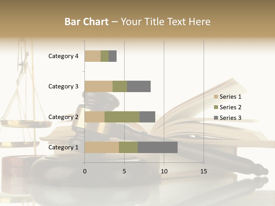 Judgement Symbol White PowerPoint Template