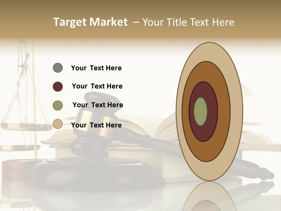 Judgement Symbol White PowerPoint Template