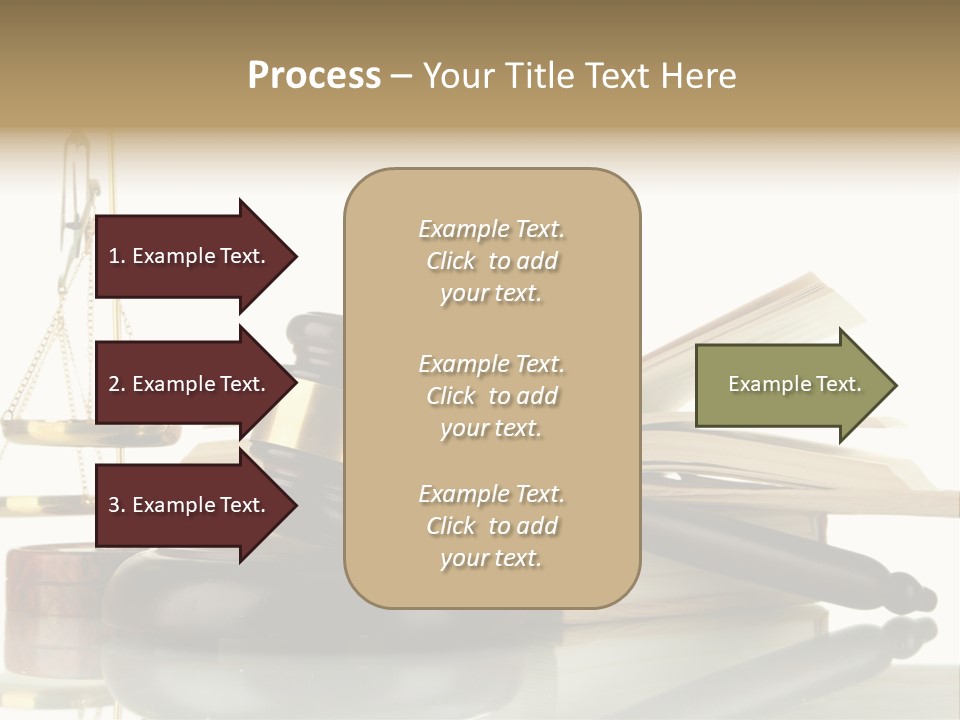 Judgement Symbol White PowerPoint Template