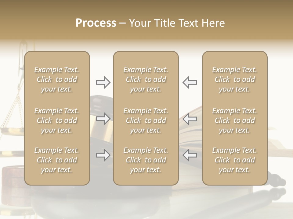 Judgement Symbol White PowerPoint Template
