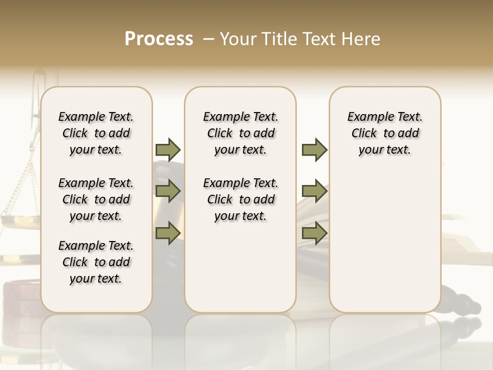 Judgement Symbol White PowerPoint Template