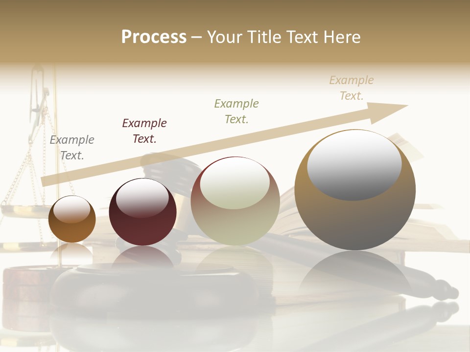 Judgement Symbol White PowerPoint Template