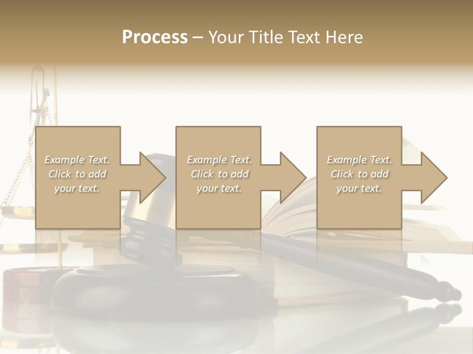 Judgement Symbol White PowerPoint Template