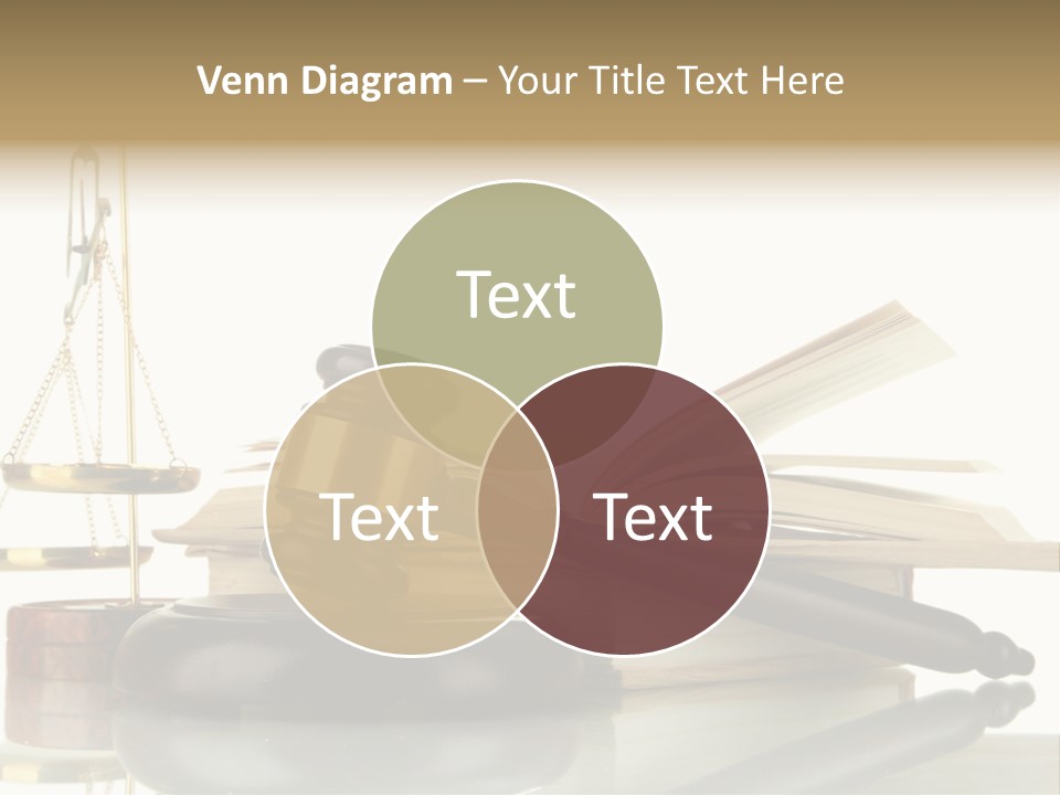 Judgement Symbol White PowerPoint Template