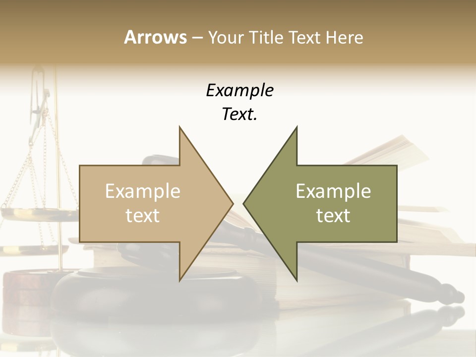 Judgement Symbol White PowerPoint Template