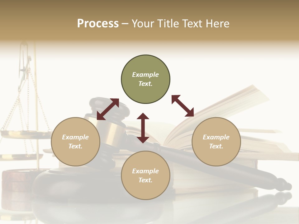 Judgement Symbol White PowerPoint Template