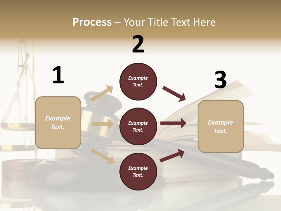 Judgement Symbol White PowerPoint Template
