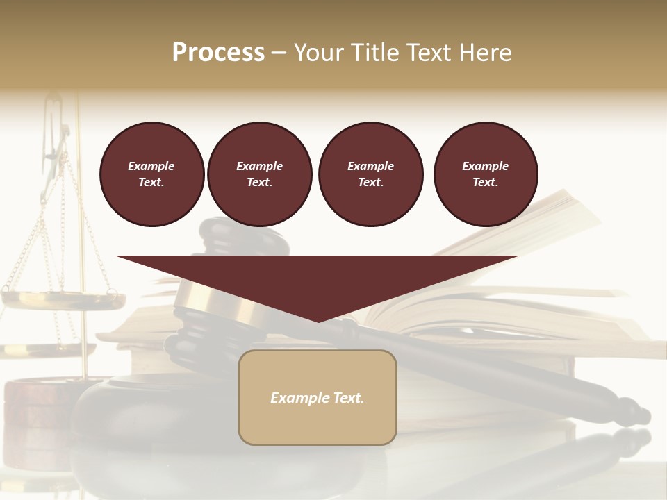 Judgement Symbol White PowerPoint Template