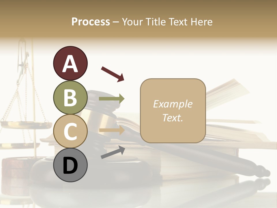 Judgement Symbol White PowerPoint Template