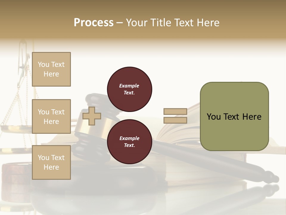 Judgement Symbol White PowerPoint Template
