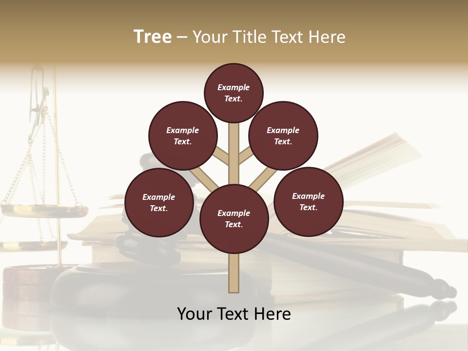 Judgement Symbol White PowerPoint Template