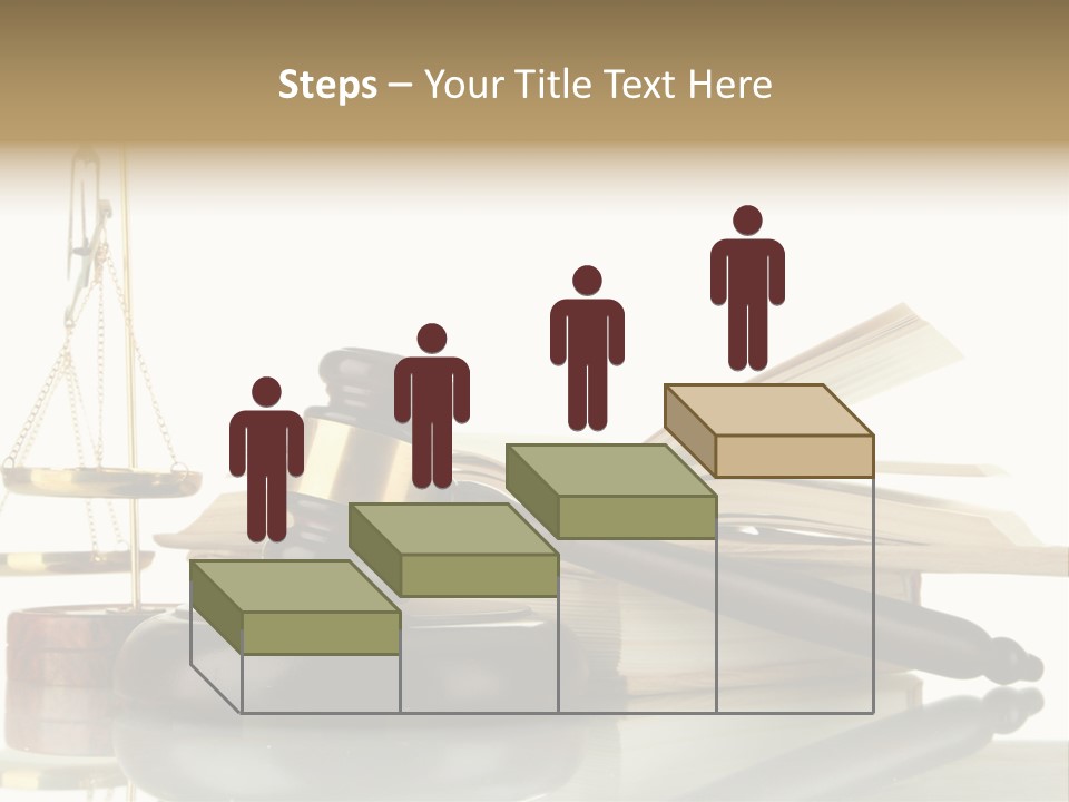 Judgement Symbol White PowerPoint Template