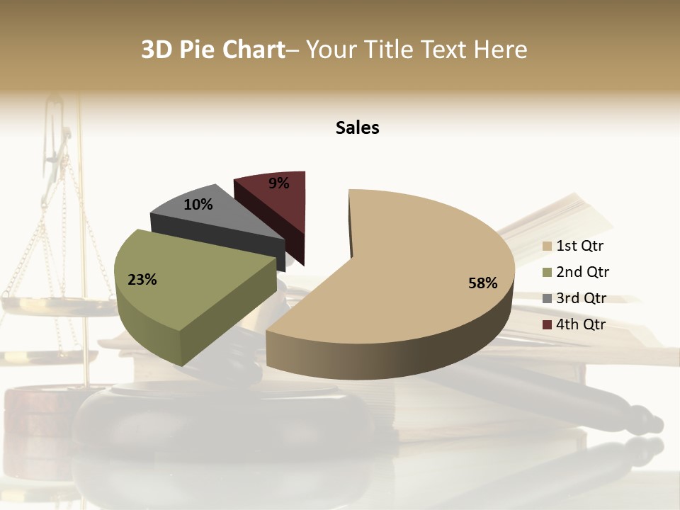 Judgement Symbol White PowerPoint Template