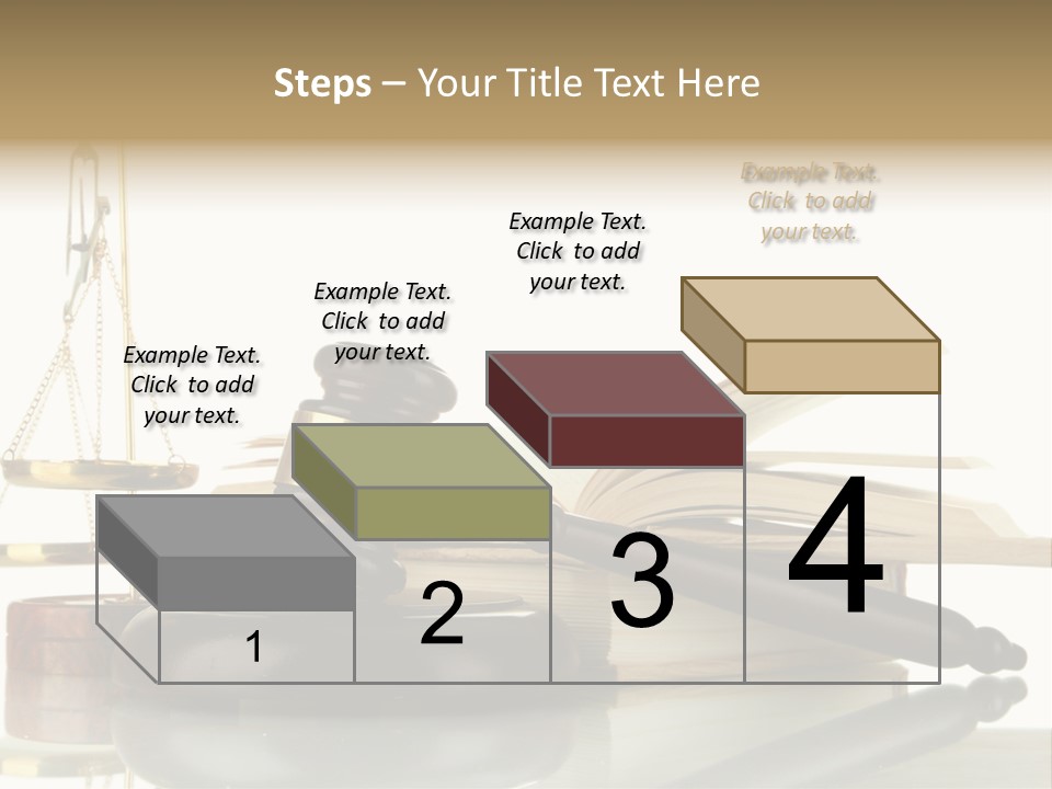 Judgement Symbol White PowerPoint Template