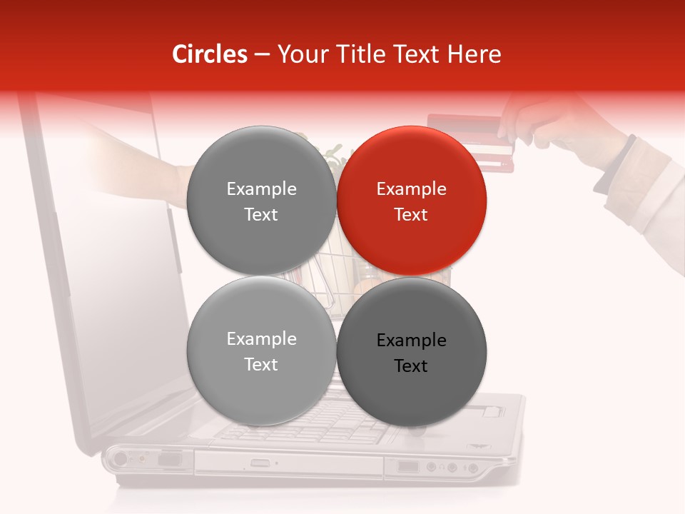 Metallic Basket Shop PowerPoint Template