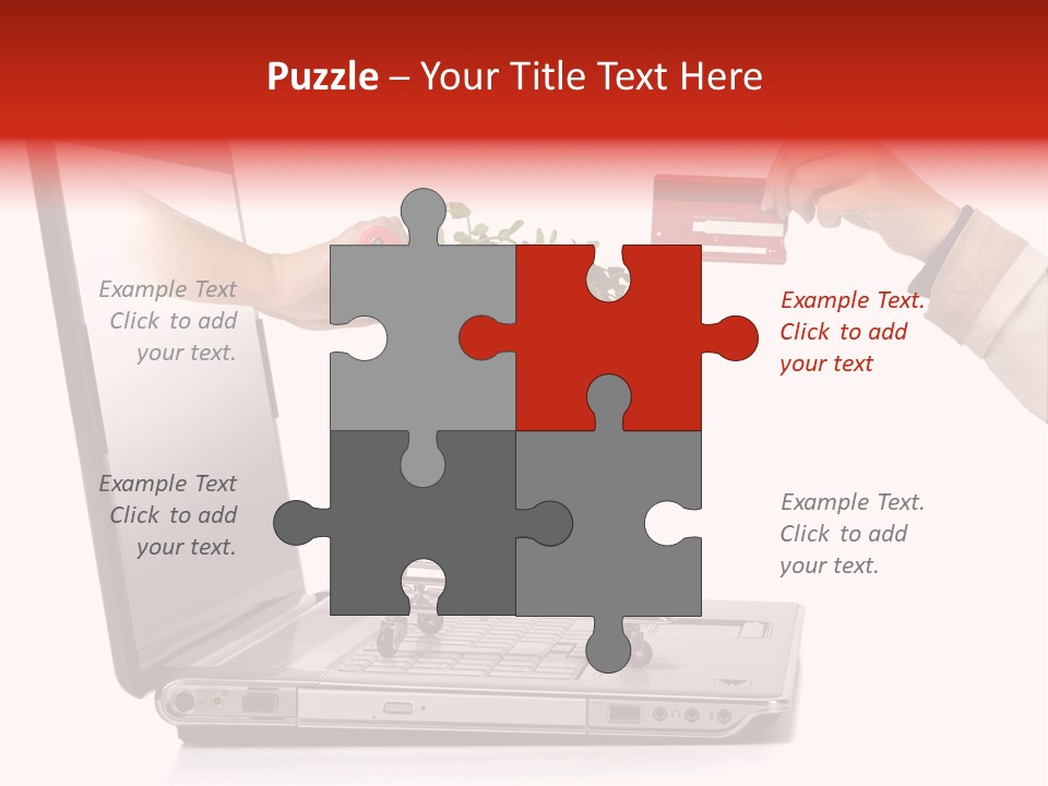 Metallic Basket Shop PowerPoint Template